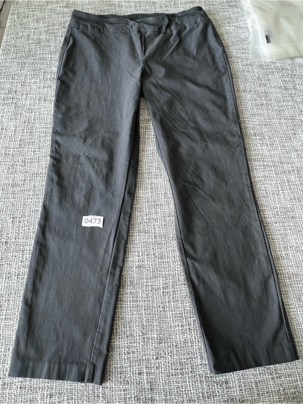 Tribal Straight-Leg Pants in Charcoal Gray